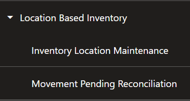 Location Based Inventory Option