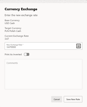 New Exchange Rate