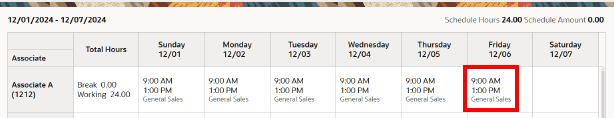Pre-defined Shift Added