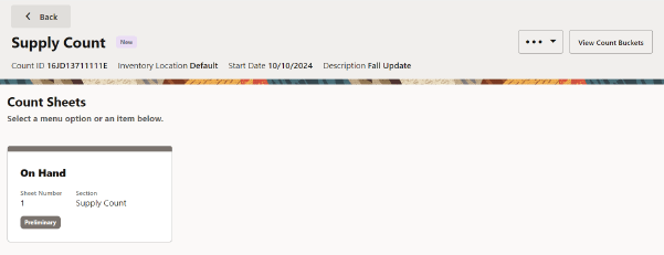 New Supply Count New Supply Count