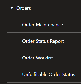 Orders