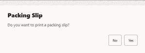 Packing Slip Prompt