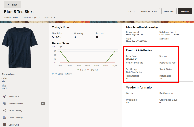 Product Attributes
