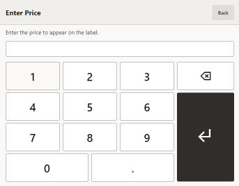 Enter Price Prompt