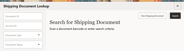 Shipping Document Search Shipping Document Search