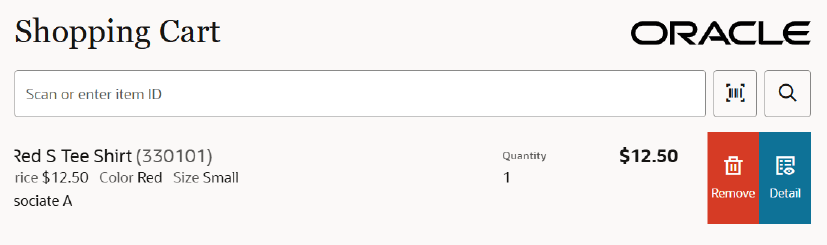 Quick Item Options - Swipe Left Quick Item Options - Swipe Left