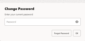 Change Password - Password Prompt