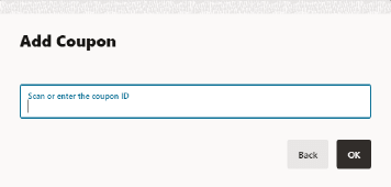 Coupon ID Prompt Coupon ID Prompt