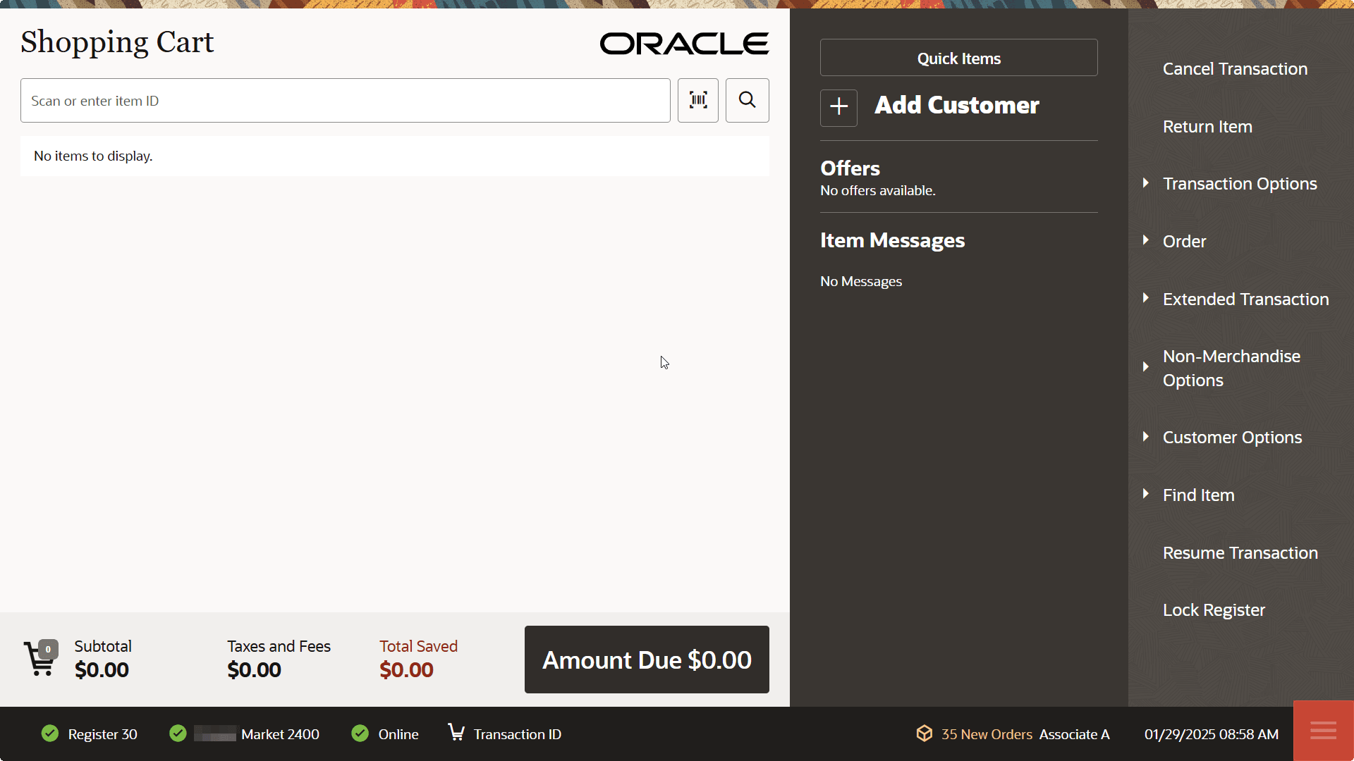 Desktop Sales Screen Desktop Sales Screen