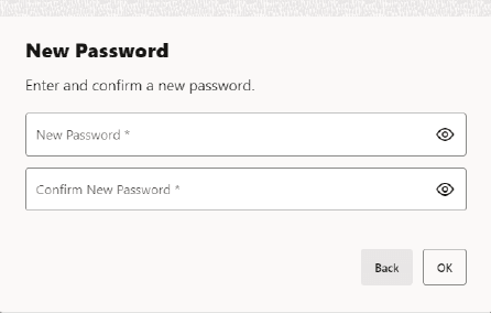 Change Password - New Password Prompt