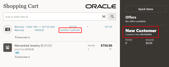Sale Customer Different than the Warranty Plan Owner