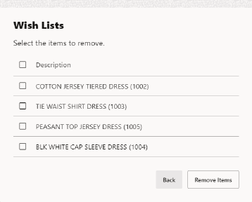 Remove Items