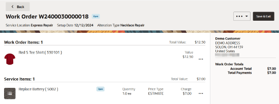 Work Order Work Order