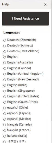 Change Language Change Language