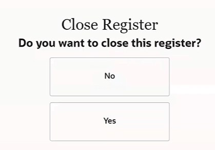 Close Register