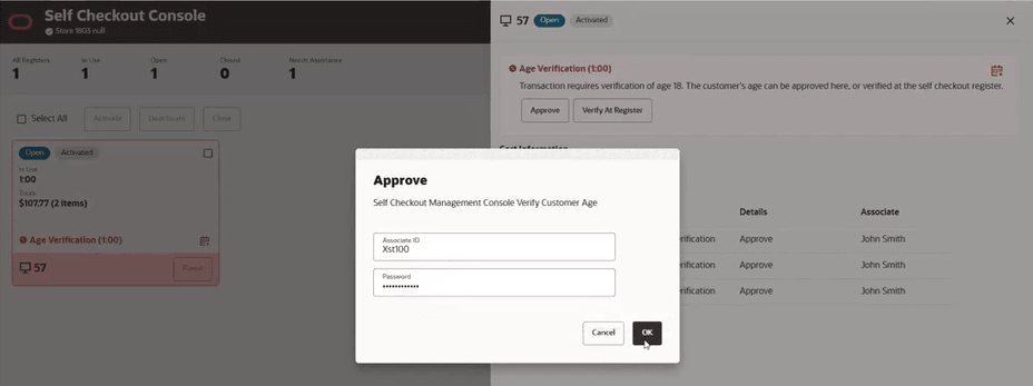 Console - Approve Customer Age Console - Approve Customer Age