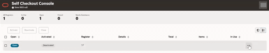 Console - Table View Console - Table View