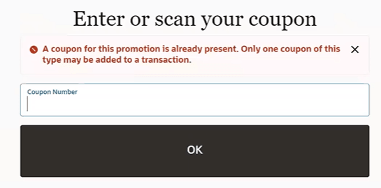 Coupon Validation Coupon Validation