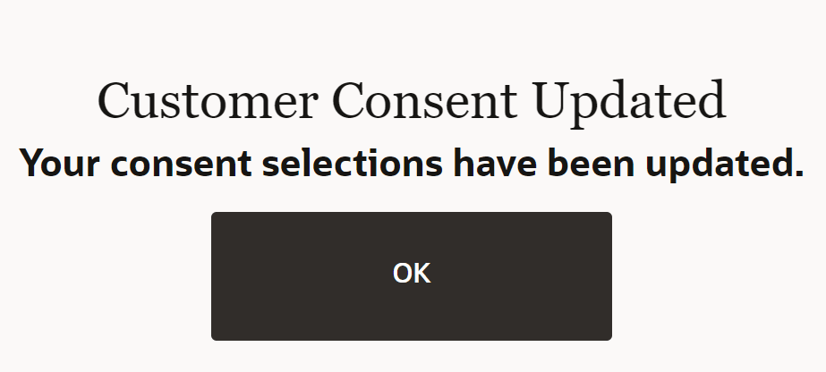Customer Consent Updated Customer Consent Updated