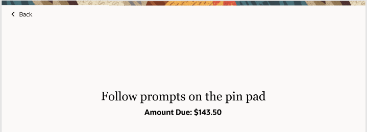 Pin Pad Prompt Pin Pad Prompt