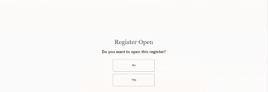 Open Register Prompt