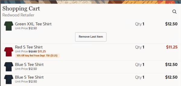 Remove Last Item Remove Last Item