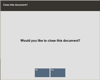 Close Document Verification Prompt