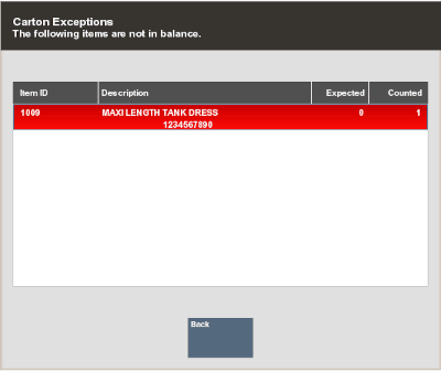 Exception List