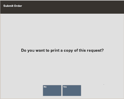Print Copy of Request Prompt