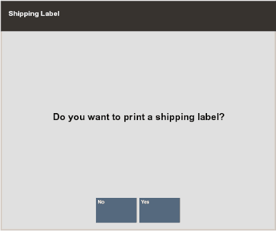 Print Shipping Label Prompt
