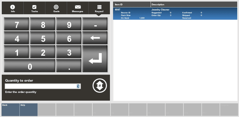 Quantity to Order Field