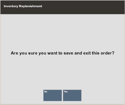 Save and Exit Prompt