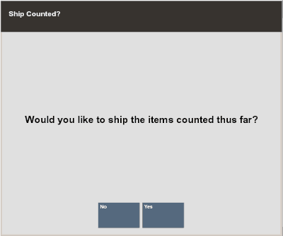 Ship Counted Items - Verification Prompt