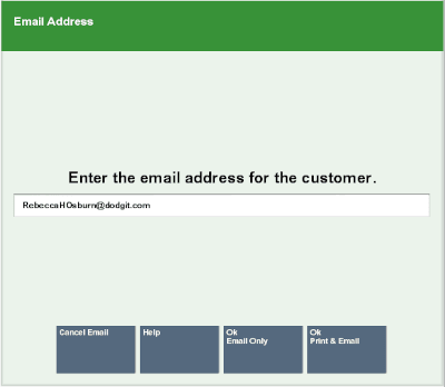 Email Address Form
