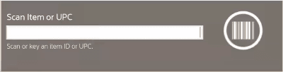 Scan Item Prompt Scan Item Prompt