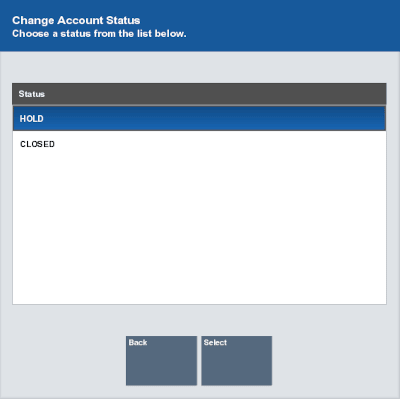 Change Account Status