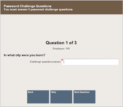 Example Challenge Question