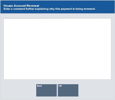 House Account Reversal Comment Prompt