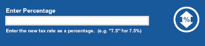 Tax Percentage Prompt