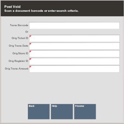 Prompt for Transaction Barcode