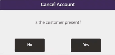 Checking for Presence of Customer