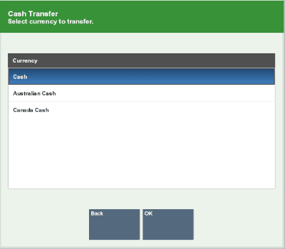 Cash Transfer Currency List