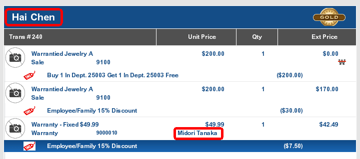 Sale Customer Different than the Warranty Plan Owner