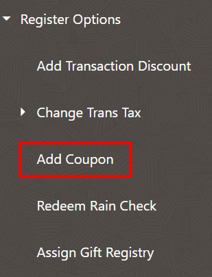 Add Coupon