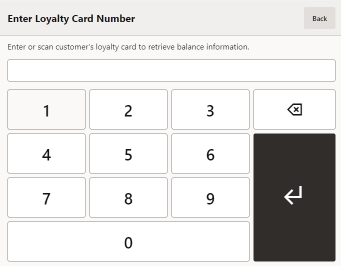 Loyalty Balance Inquiry
