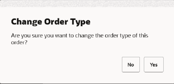 Change Order Type