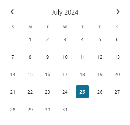 Date Picker Example