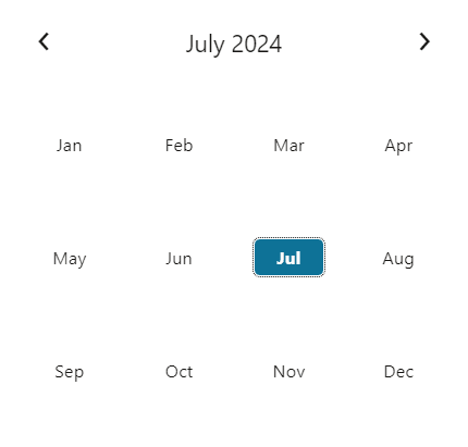 Month Picker