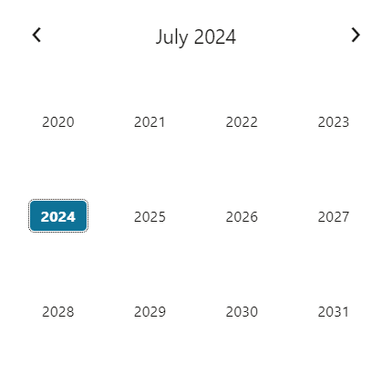 Year Picker