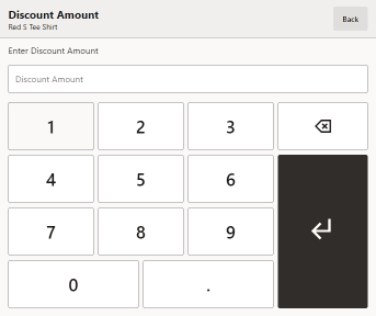 Discount Amount Prompt Discount Amount Prompt